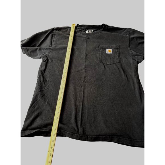 Carhartt Mens Loose Fit Pocket T-Shirt Black 100% Cotton Durable Workwear Size L - Picture 7 of 9
